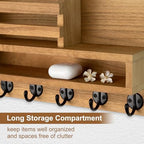 Key and Mail Holder Wall Mount, Key Holder with Long Storage Box - Image 4