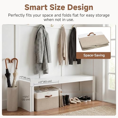 StorageWorks 2-Pack 32-Pair Closet Shoe Storage Organizer, Brown and White - Image 5