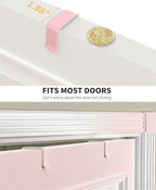 Moforoco Pink 9-Tier Over The Door Pantry Organizer, Pantry Organization and Storage, Black Hanging Basket Wall Spice Rack Seasoning Shelves - Image 3