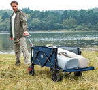 Timber Ridge 49" Extra Long Collapsible Folding Wagon with Tailgate&Brakes - Image 5
