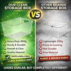 4 Pack Large Clear Plastic Storage Bins, Kitchen &Pantry Organizer - Image 4
