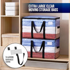 TAILI 6 Pack Clear Extra Large Moving Bags,Storage Bag with Visible Window - Image 2