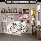 Nacial 24 Pack Heavy Duty Garage Hooks, 3.5" Wall Hooks with EVA Pads - Image 6