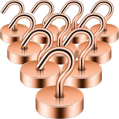 Neosmuk Magnetic Hooks Steel Tube Design for Cruise,40lb+ Bronze,10 Pack by Neosmuk
