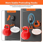 ENUODA Strong Magnetic Hooks Heavy Duty Upgraded Magnetic Tool Holder Large Magnet Hooks for Hanging Shovel, Garden Tool, Toolbox, Power Drill, Broom, Locker, Container, Van, Organization, 2PCS - Image 5