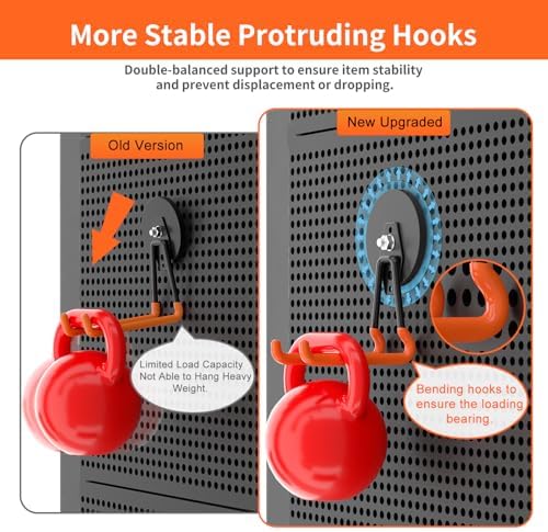 ENUODA Strong Magnetic Hooks Heavy Duty Upgraded Magnetic Tool Holder Large Magnet Hooks for Hanging Shovel, Garden Tool, Toolbox, Power Drill, Broom, Locker, Container, Van, Organization, 2PCS - Image 5