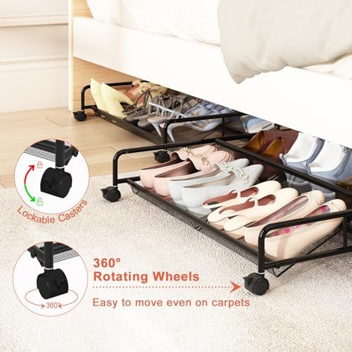 Under Bed Shoe Storage Organizer, Under Bed Storage Containers - Image 6