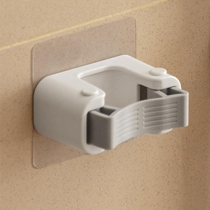 Broom Holder Wall Mount Self Adhesive, No-Drill Mop Grip Single Clip - Image 5