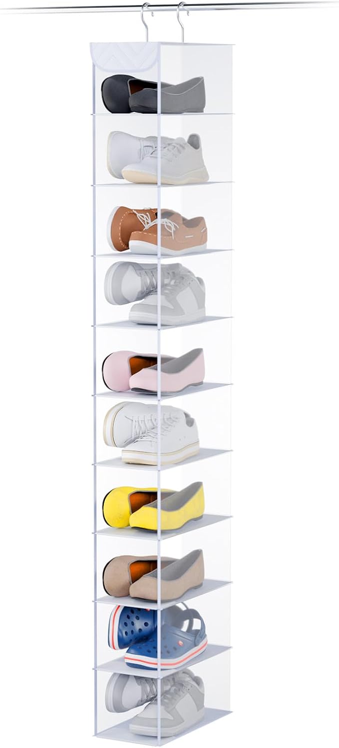 Whitmor 10 Section Hanging Shoe Shelf by Whitmor