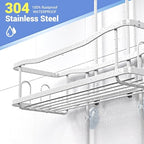 Hanging Shower Caddy Over Shower Head - No Drill Rustproof Shower Rack - Image 3