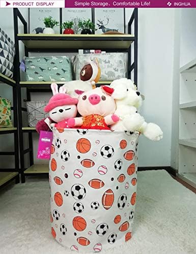 Ball game Fabric Storage Bin Nursery Organizer Basket(Ball game) - Image 3