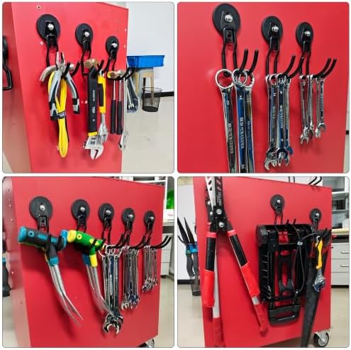 3-H Heavy Duty Magnetic Hooks,No-Drill Garage Power Tool Holder, 2 Pack - Image 6