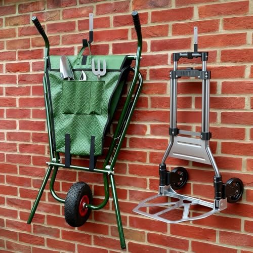 4 Pcs Heavy Duty Garage Hooks, Stainless Steel Wall Mount Utility Hooks Storage Tool Holder Hanger Organizer for Garden Hose, Ladder, Bike - Image 3
