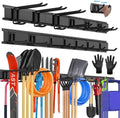96'' All-Metal Garage Tool Organizer Wall Mount – Heavy-Duty Tool Rack Holds 960 lbs, Adjustable Hooks for Garage, Yard, and Garden Equipment by SUKIZZ