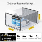 Kuject X-Large Shoe Storage Boxes with Activated Charcoal Packs for Closet - Image 4