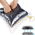 ALMING Compression Bags - Travel Accessories - 10 Pack Space Saver Bags - No Vacuum or Pump Needed - Vacuum Storage Bags for Travel Essentials - Home Packing-Organizers (Blue) by ALMING