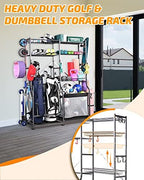 PLKOW Extra-Large Ball and Sports Equipment Storage Rack, Black - Image 4