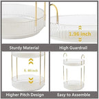 Asayuee 360 Rotating Makeup Organizer,3 Tier Large Capacity Make Up Organizers and Storage,Skincare Perfume Vanity Organizers,Bathroom Cosmetics Storage Organizer Countertop (Clear-3 Tier) - Image 4