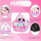 Mesh Shower Caddy Portable - 9 Pockets, Shower Bag for Dorm Room Camping - Image 5