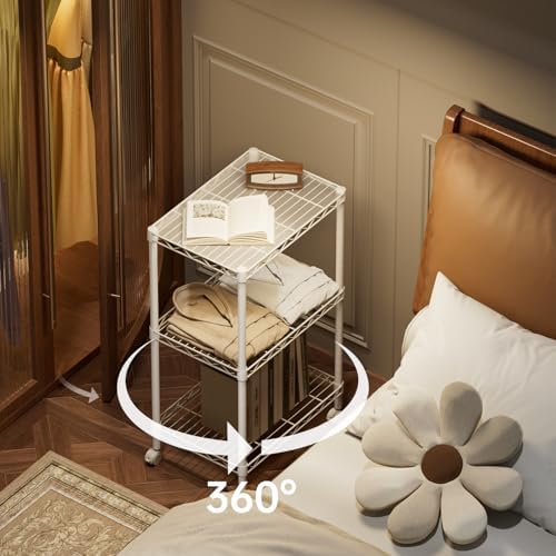 SINGAYE Small Shelves Kitchen Storage Shelf Wire Shelving Metal Adjustable - Image 6