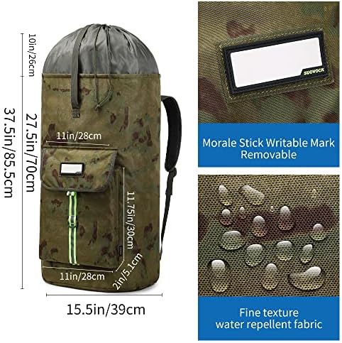 laundry bag backpack,extra-large heavy duty laundry bags,laundry backpack for college students,drawstring closure (Ruins camouflage laundry bag backpack) - Image 3