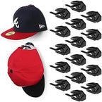 Modern JP Adhesive Hat Hooks for Wall (16-Pack) - Hat Rack for Baseball Caps, Minimalist Hat Display, Strong Hold Hat Hangers for Wall - USA Patented, Black by ModernJP