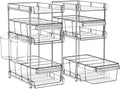 WAKISA 2Pcs Pull Out Organizer and Storage with Cups and Removable Dividers by WAKISA