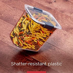Rubbermaid Brilliance BPA-Free Food Storage Containers with Lids Airtight Kitchen and Pantry Organization Set Includes 3 Containers and Scoops Clear 16 cups - Image 4