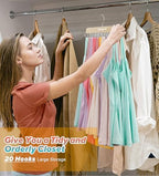 Gomyrod Tank Top Hanger, 2 Pack w/40 Hooks Bra Hanger for Closet Organizer | Premium Wood Space Saving Hanger, 360°Rotating Closet Organizers and Storage, Multi Hook Hanger for Dorm & Apartment - Image 3