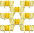 ORGANIZE-IT! 8 Pack 6 Slot Tote Dividers, Durable Plastic Stationery Customizable Organizers for 27 Gallon Storage Containers, Yellow by Organize-It