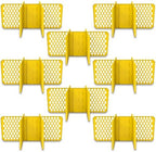 ORGANIZE-IT! 8 Pack 6 Slot Tote Dividers, Durable Plastic Stationery Customizable Organizers for 27 Gallon Storage Containers, Yellow by Organize-It