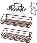 Nieifi Shower Caddy Adhesive, Shower Shelves, Shampoo Holder for Bathroom by Nieifi
