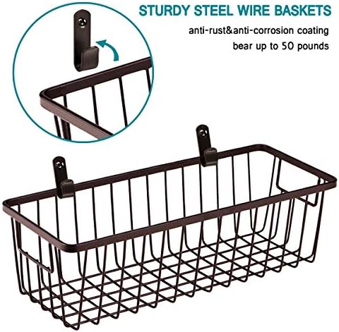 SheeChung Metal Wire Basket, Small Storage Baskets for Bathroom Kitchen - Image 3