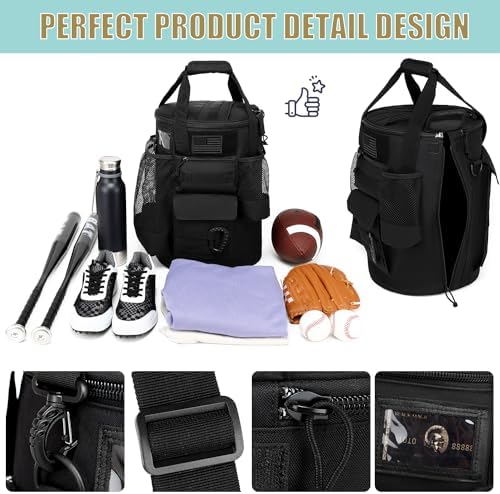 Baseball Bucket Bag Baseball Coaching Accessories Organizer - Image 4