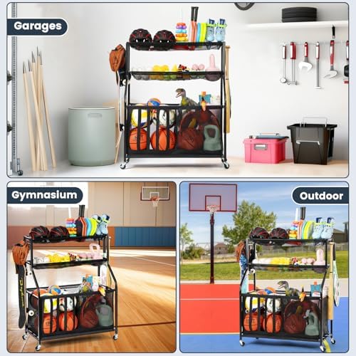 Kinghouse Garage Balls and Toy Organization, with 37 Gal Ball Storage Bin - Image 5