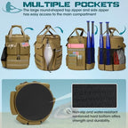 RAINSMORE Baseball Bucket Bag Baseball Coaches Accessories Organizer with Insulation Pocket Tactical Softball Bag with Anti-Slip Bottom, Multiple Pockets for Bat, Gloves, Scoreboards - Image 6