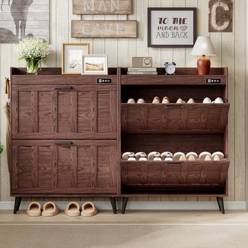 ChooChoo Shoe Storage Cabinet with 2 Flip Drawers and Deodorizer - Image 6