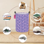 Purple heart Fabric Storage Bin Nursery Organizer Basket - Image 7