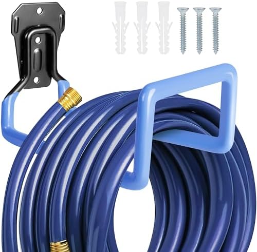 PeoMev Hose Holder Wall Mount Metal Hose Hook Garden Hose Rack by PeoMev