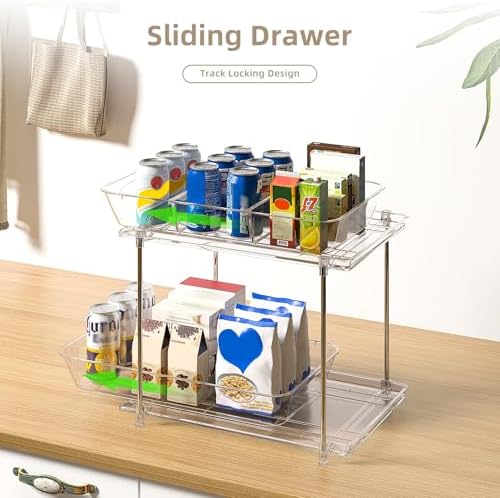 Sevenblue 2-Pack 2-Tier Under Sink Organizer with Pull Out Drawers - Image 2