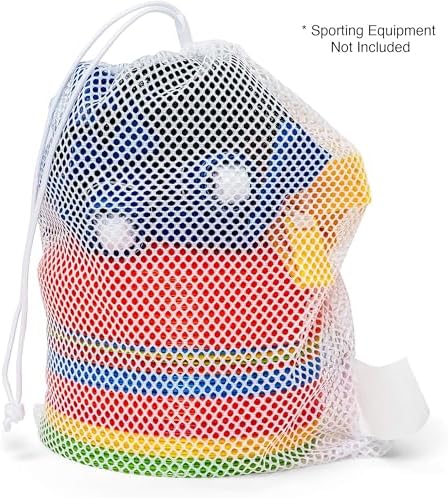 Champion Sports Mesh Equipment Bag – Heavy-Duty Nylon Drawstring Bag with Lock & ID Tag, Breathable Storage Sack for Balls, Swim Gear, Laundry & Toys, Multiple Sizes & Colors - Image 5