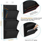Wall Mounted Hanging Organizer 2Pack,Shoes Rack/Can Store 6Pairs of Plus-Size Sneakers,Also Stores Boots.with Sticky Hanging Mounts, Shoes Holder,Door Shoe Hangers (SM08-Black-2) - Image 3