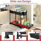 Sevenblue 4-Pack 2-Tier Under Sink Organizer with Pull Out Drawers - Image 2