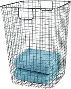 G.E.T. WB-301-MG Heavy Duty Iron Wire Utility Storage Basket, Square, 16.5" x 16.5" x 25" by Unknown