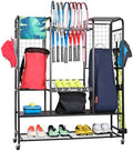 PLKOW Tennis Bag Organizer Tennis Racket Storage Rack, Tennis Equipment Holder for Bags, Balls, Racquet & Accessories, Versatile Gear Organizer for Garage, Club, or School by PLKOW