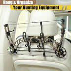 Hard Hat Holder for Truck Car Helmet Organizer, Double Hooks, Black, 1 Pcs - Image 4