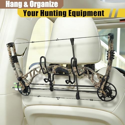 Hard Hat Holder for Truck Car Helmet Organizer, Double Hooks, Black, 1 Pcs - Image 4