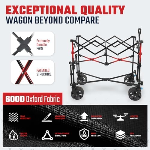 Sekey 400L Double-Decker Wagon, 500 lb Capacity, 50 in Extender - Image 5