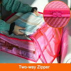 Vieshful Pink 90L Clear Clothes Storage Bag with Zipper 3 Pack - Image 5