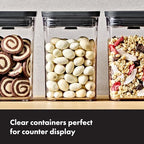 OXO Good Grips POP Container — Small Square Short — 1.7 Qt / 1.6 L — Matte Black, Organization and Storage Solution - Image 5